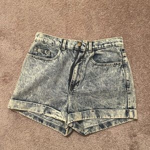 American Apparel High Rise Jean Shorts, size 29.